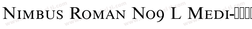 Nimbus Roman No9 L Medi字体转换
